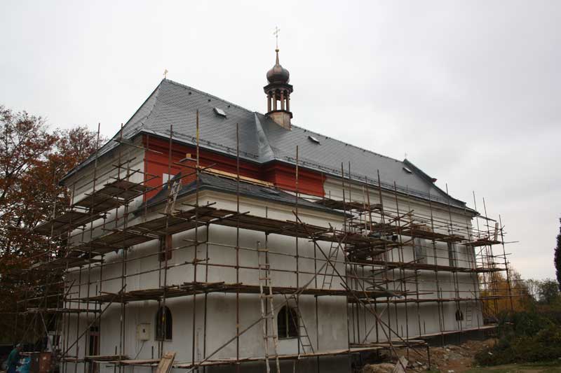Die Renovierung der Pfarrkirche im Jahr 2010