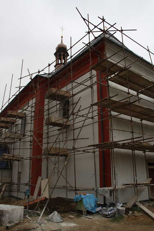 Die Renovierung der Pfarrkirche im Jahr 2010